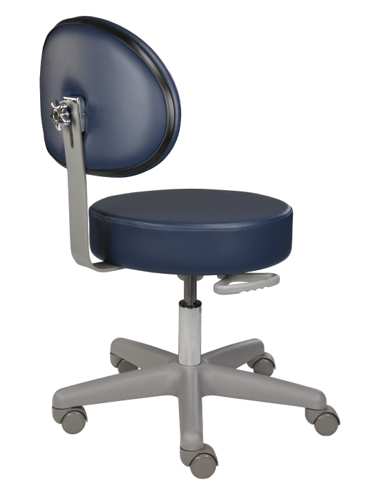dark-blue-rolling-medical-stool-back-angle-view