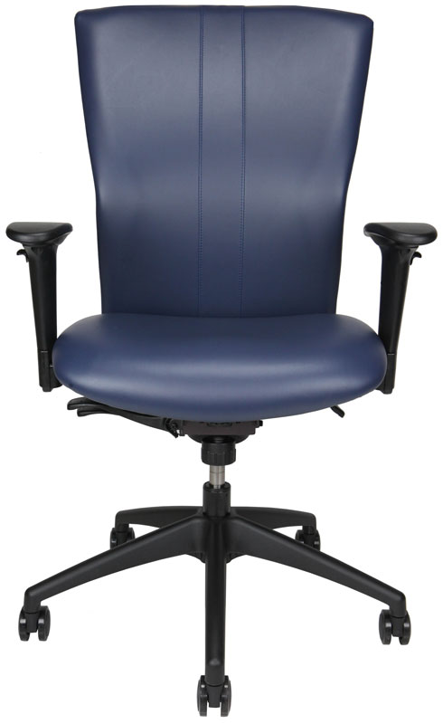 Bailey office chair with dark blue back and seat