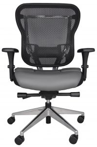 Rika Ergonomic Office Chair - Gray Leather