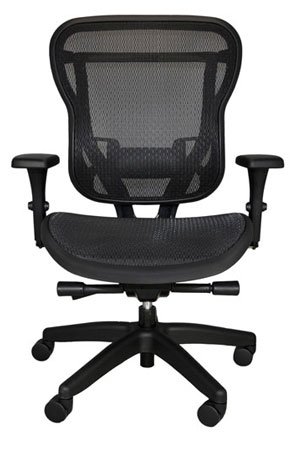 Ergonomic black mesh office chair