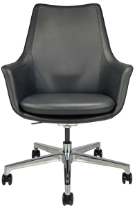 Faux-leather conference chair LOD28