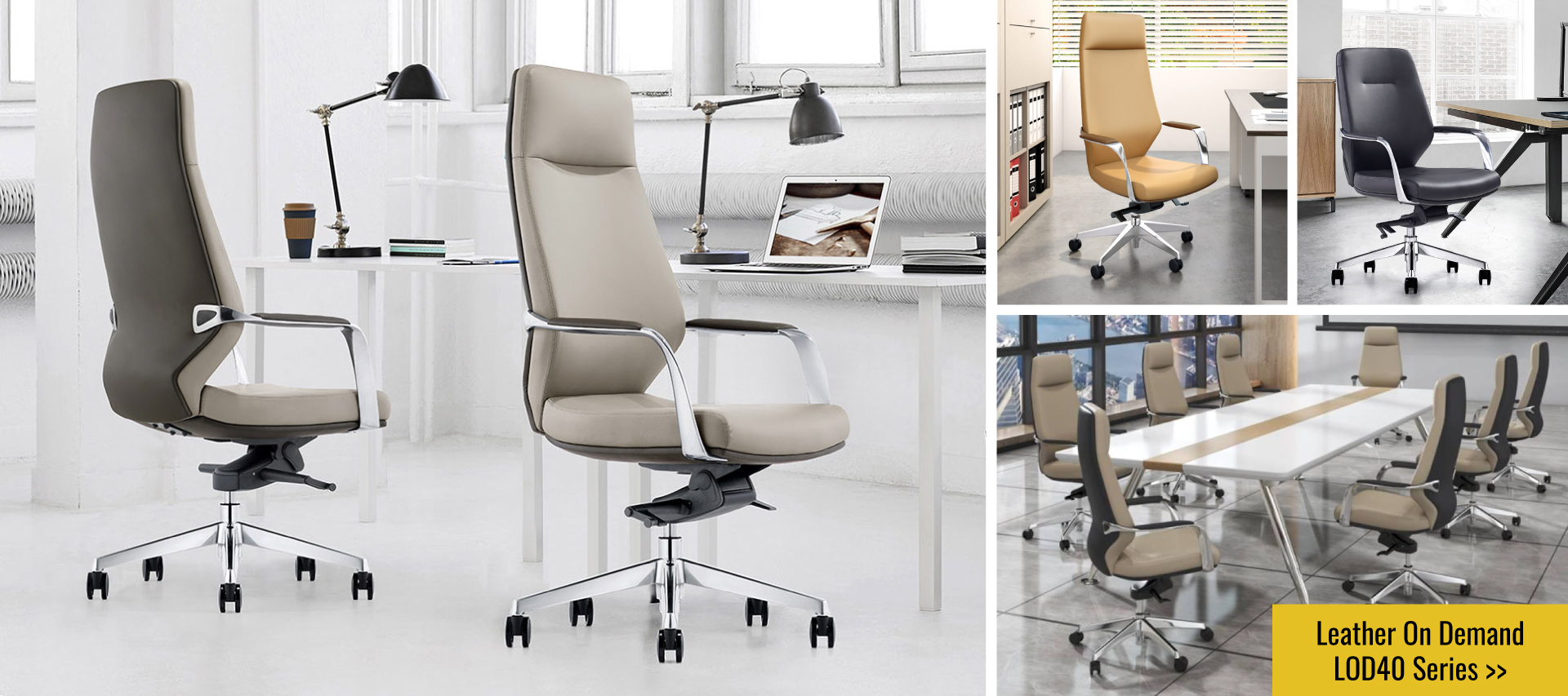Leather Office Chairs- LOD45 and LOD48