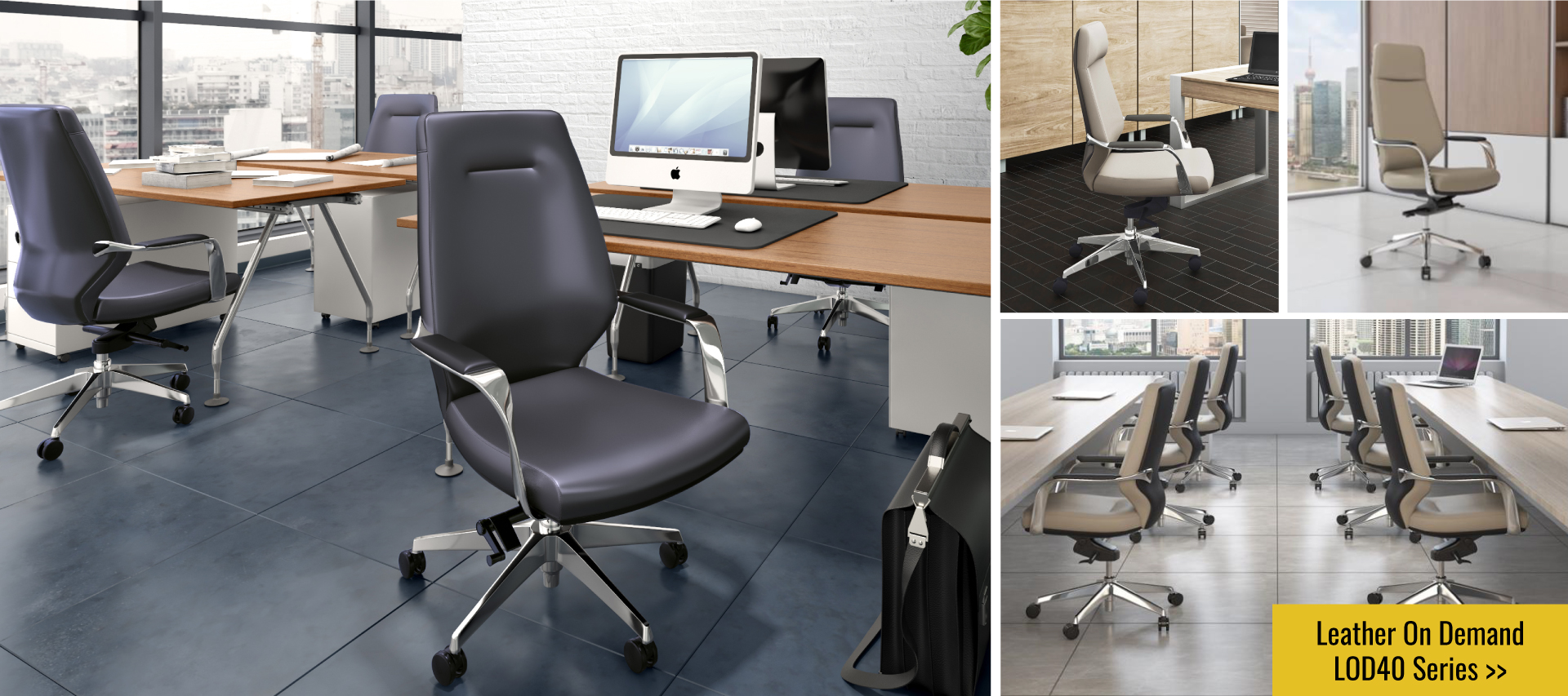 Leather Office Chairs - Lod45 and LOD48