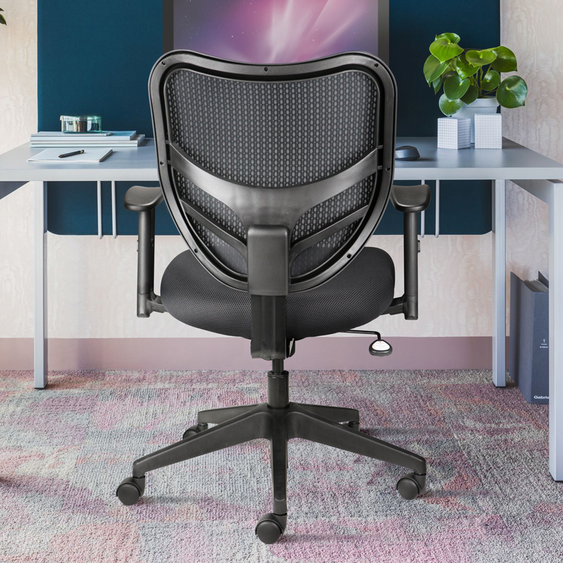 Ergonomic mesh-back task chair