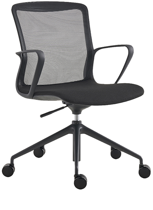 Mesh-back office chair