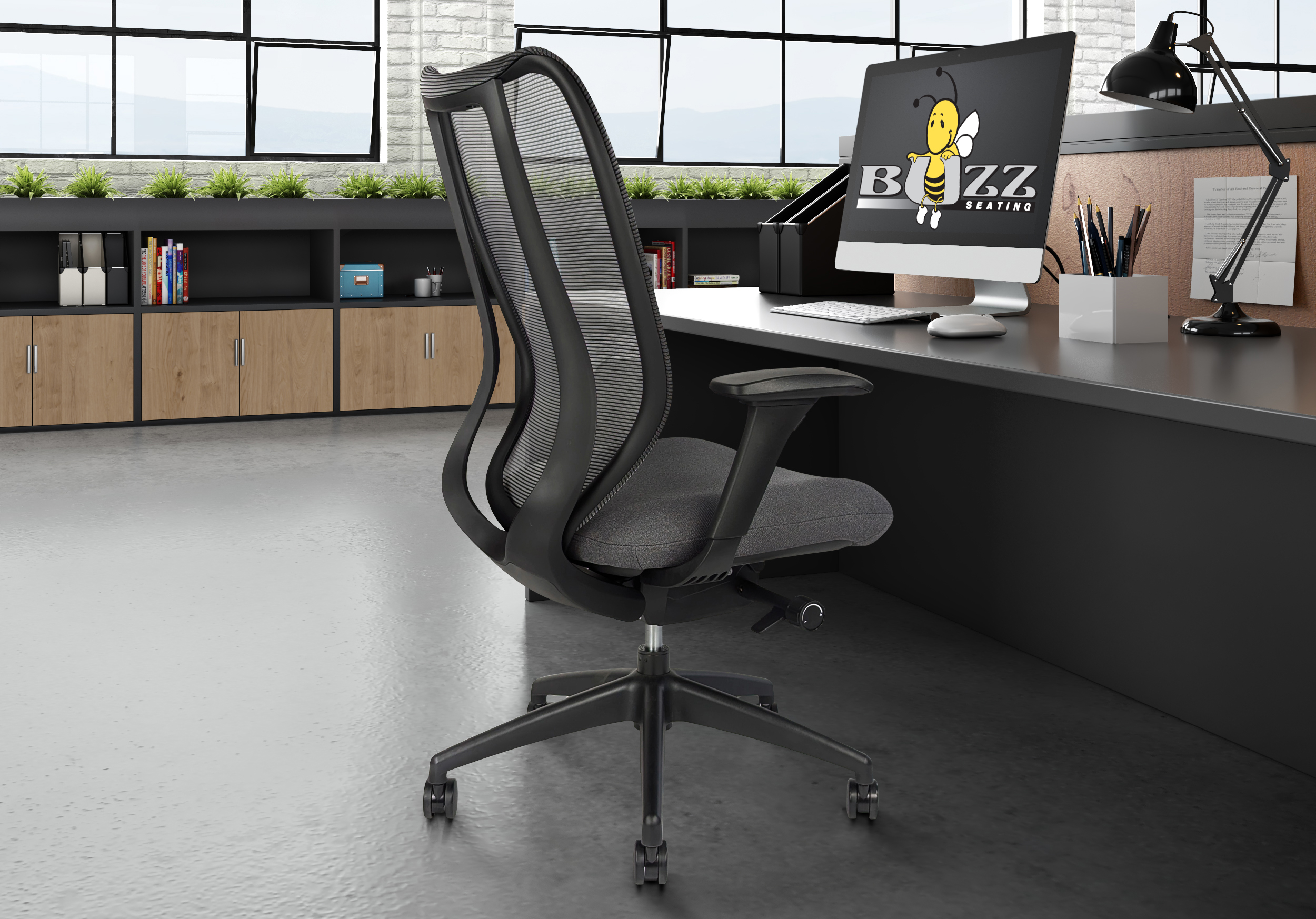 Comfortable Mesh-back Office Chair