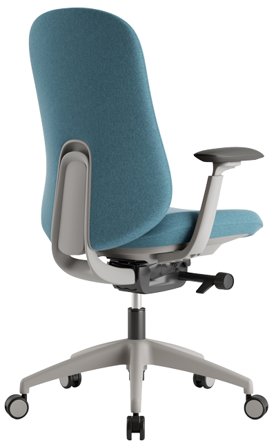 Upholstered Office Chair - Back Angle