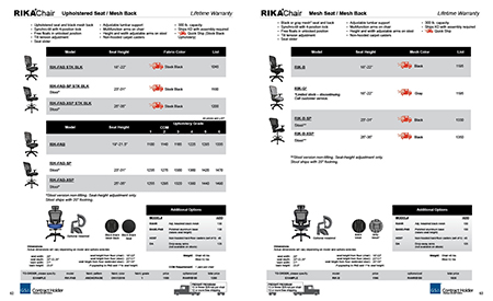 Buzz Seating Price Book