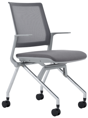 Gray Nesting Chair With Arms
