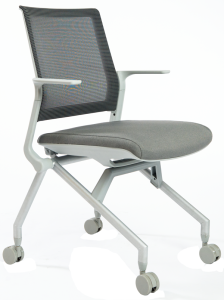 Gray Nesting Chair With Arms