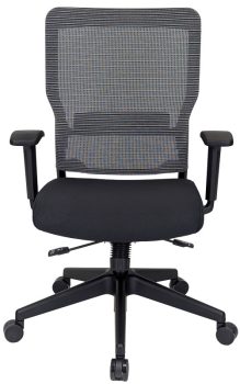 Rumor mesh-back office chair - Black - Front view