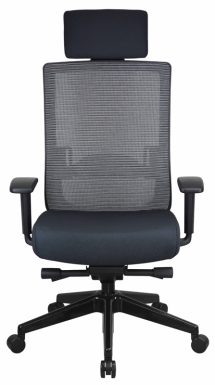 Dapper 2.0 mesh-back office chair - Black - Front view