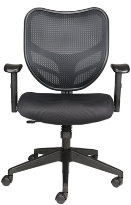 Office chair with arms and mesh back